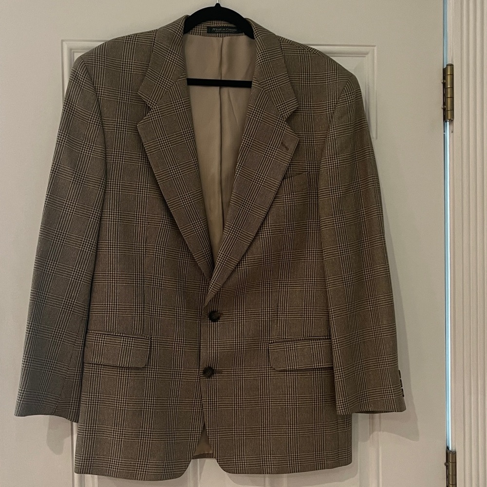 Mark Shale 90’s Blazer wool silk blend 42R large